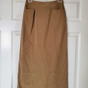 Reitmans Tan Pencil Skirt